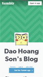 Mobile Screenshot of blog.daohoangson.com