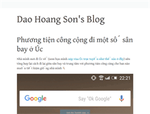 Tablet Screenshot of blog.daohoangson.com